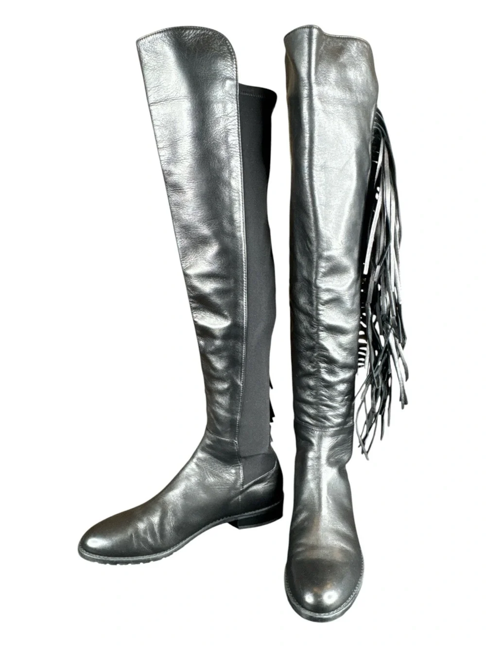 STUART WEITZMAN 5050 Mane Fringe Over-the-Knee Boots